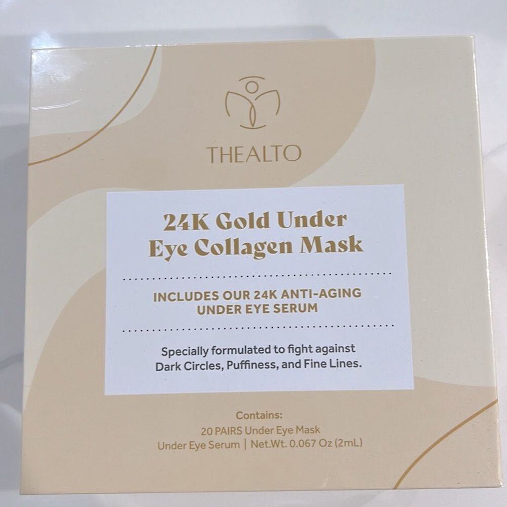 THEALTO 24k Gold Under Eye Collage Mask - NIB